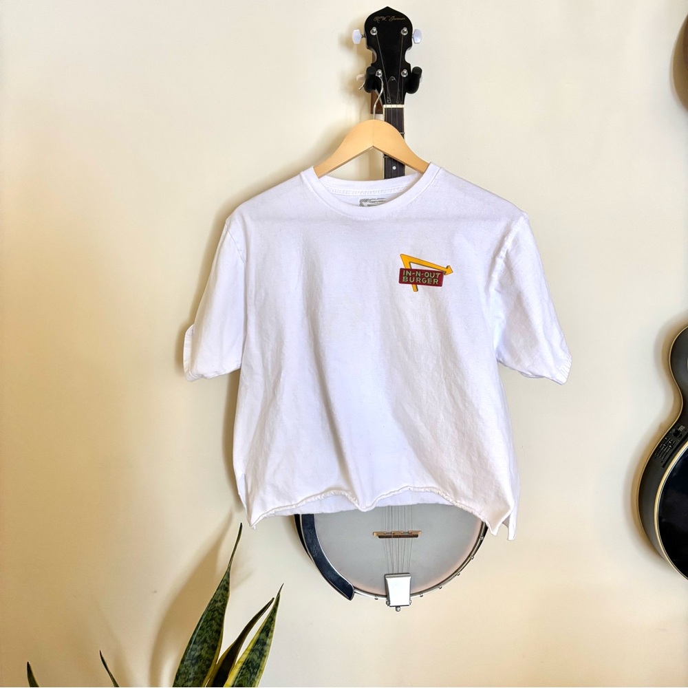 In-N-Out white crop top 75th anniversary